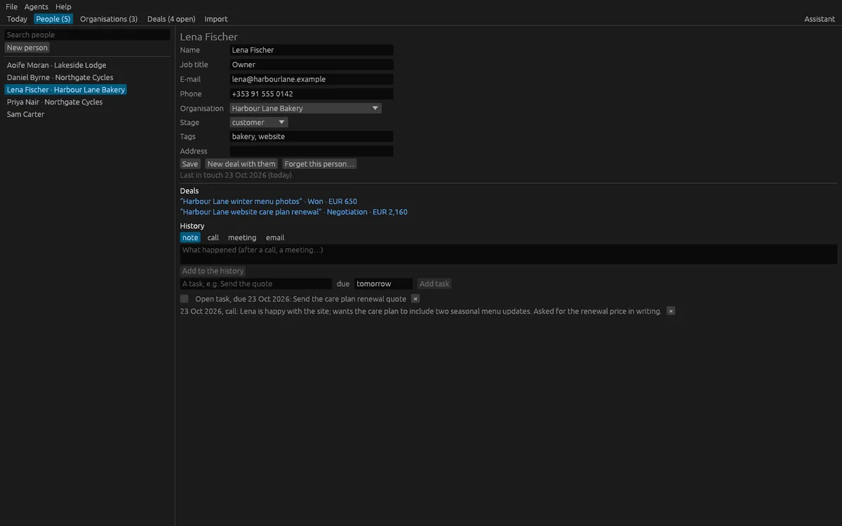 CRM Lite: Person