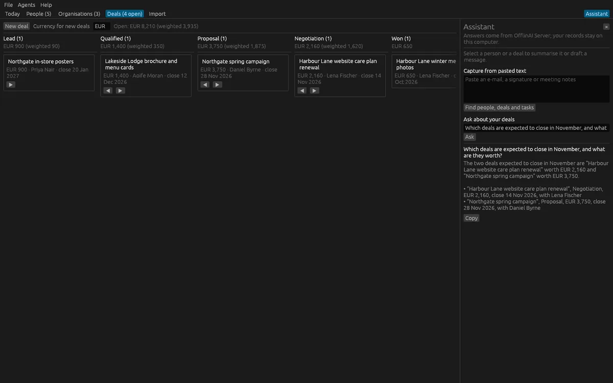 CRM Lite: Assistant